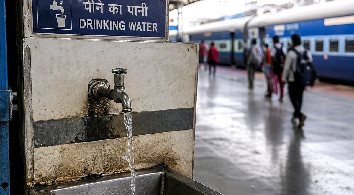 स्टेशनों के पानी में मिला E. coli बैक्टीरिया, रेलवे ने 20,000 जगहों पर लगाने का दिया आदेश