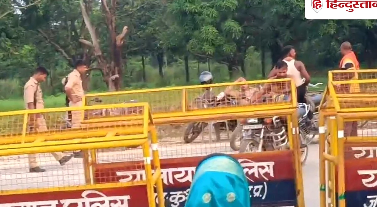 बिहार-यूपी बॉर्डर सील: पुलिस ने रोका आवागमन, लोग बोले- पाकिस्तान बॉर्डर है क्या?