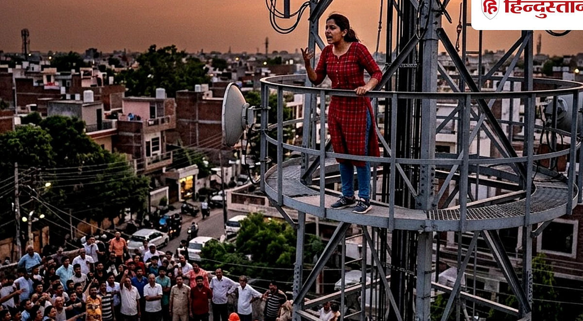 युवती की मोहब्बत में सलाखों के पीछे पहुंच गया प्रेमी, नाराज प्रेमिका टावर पर चढ़ी, पुलिस के फूले हाथ-पांव