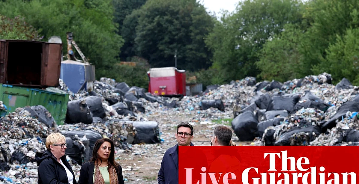 Burnham says fly-tippers will be forced to pay for the clean-up when they dump waste illegally – UK politics live