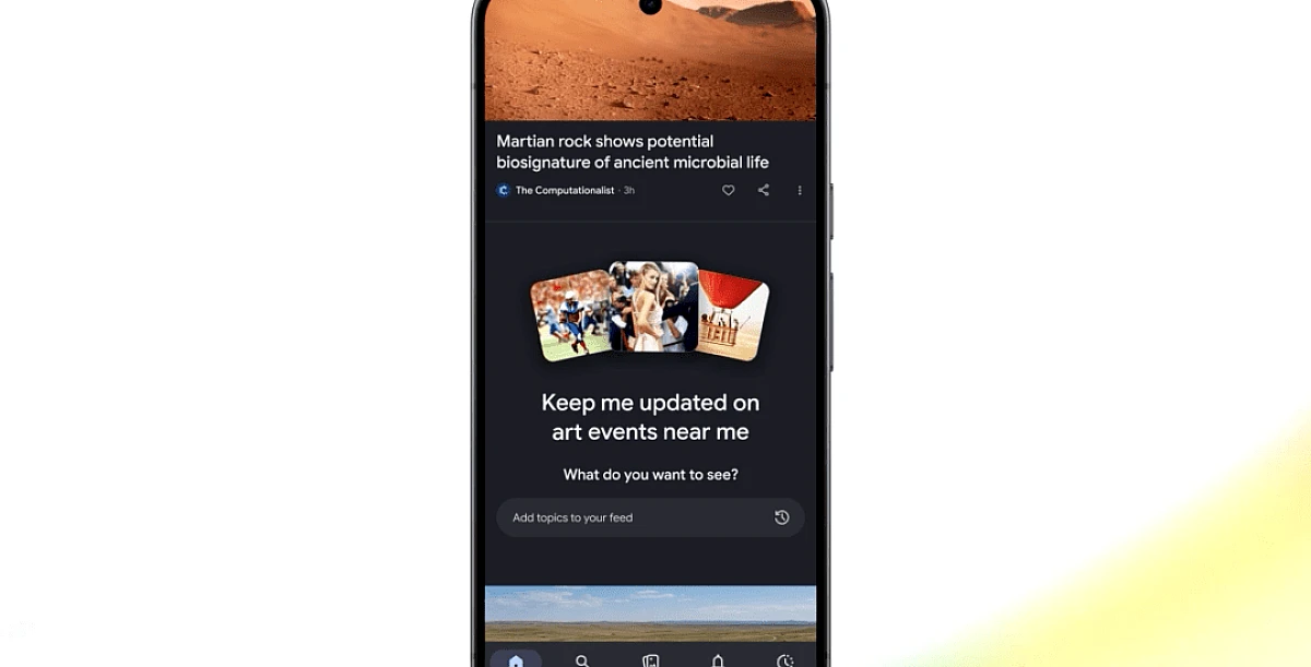 Google डिस्कवर को AI चैटबॉट-ट्यून फ़ीड मिल रही है