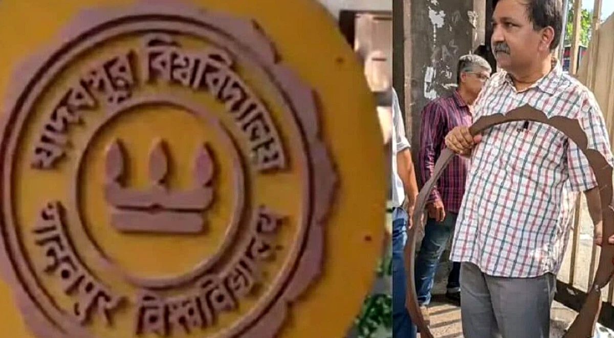 जादवपुर विश्वविद्यालय संघर्ष: उपद्रवियों ने नंदलाल बोस द्वारा डिजाइन किया गया विश्वविद्यालय का प्रतीक तोड़ दिया