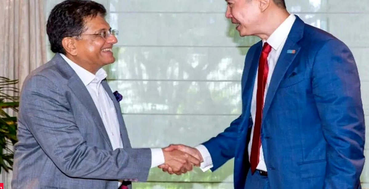 पीयूष गोयल ने भारत-सिंगापुर आर्थिक, निवेश संबंधों को बेहतर बनाने पर जोर दिया
