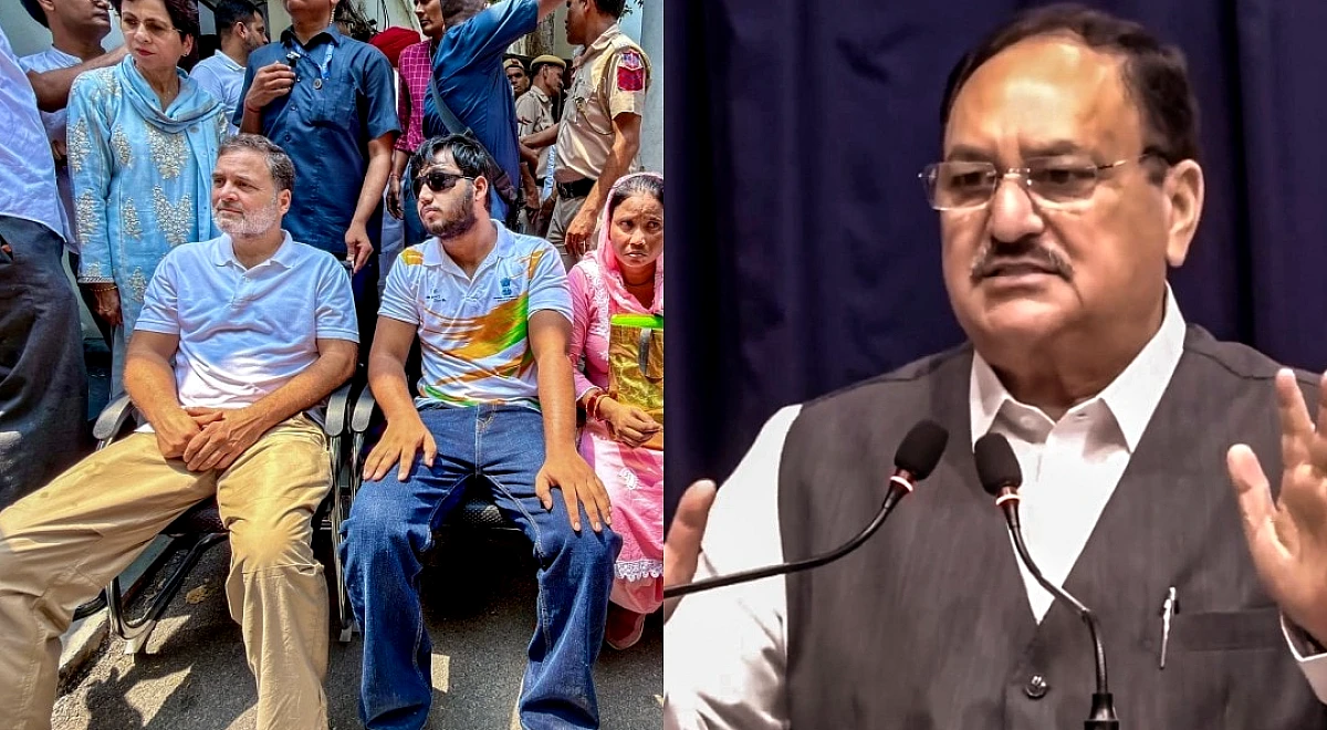 'राहुल गांधी को नौटंकी की आदत, ये फुटेज की भूख', थाने में धरने पर भड़की बीजेपी