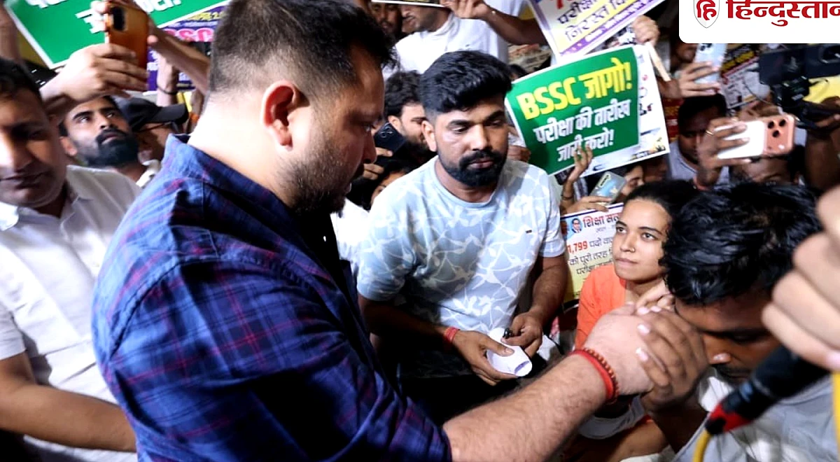 घमंड ठीक नहीं, बाय मिस्टेक मंत्री बन गए'; छात्र आंदोलन में पहुंचे तेजस्वी यादव, मिथिलेश तिवारी पर उखड़े