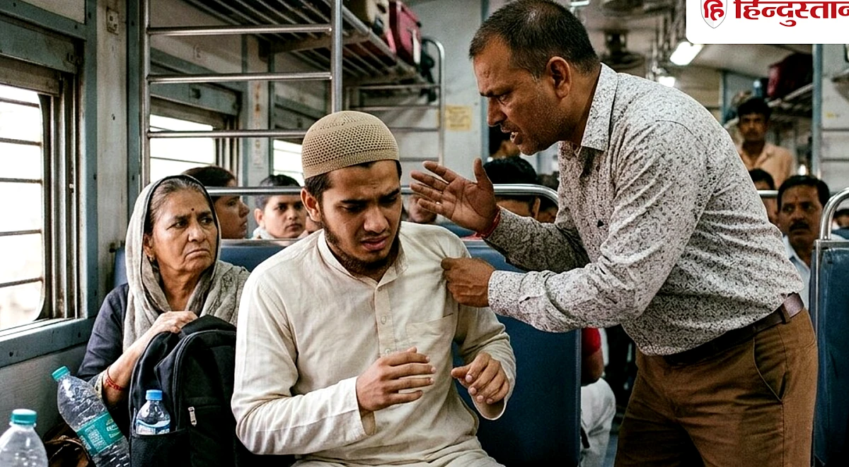दारुल उलूम के छात्र से ट्रेन में अभद्रता, दाढ़ी पकड़कर जबरन शराब पिलाने की कोशिश