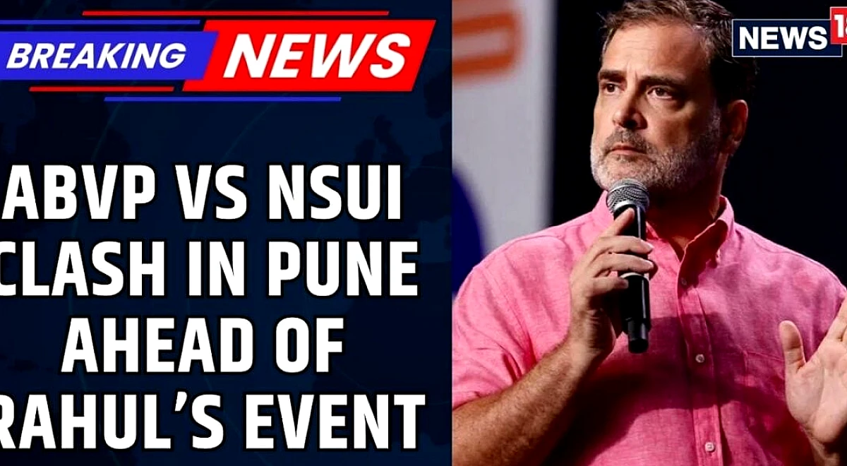 Rahul Gandhi Event Sparks Campus Clash: ABVP &amp; NSUI Face Off at COEP University Pune