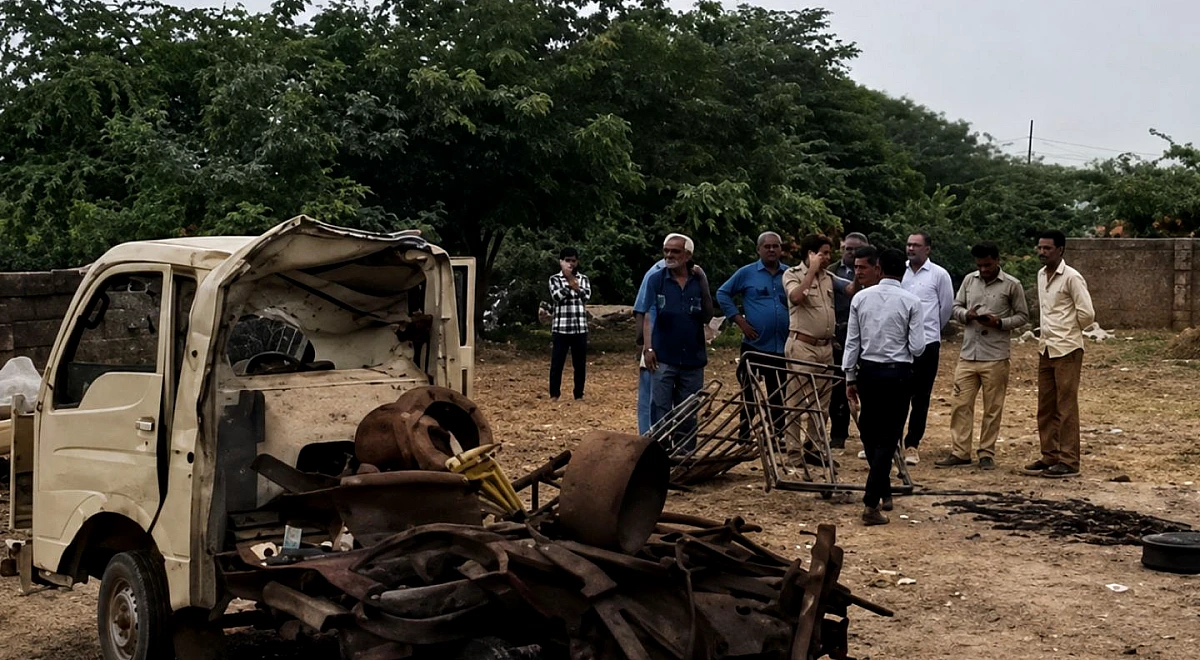 2 infants among 4 killed as semi-truck explodes at Kutch scrapyard