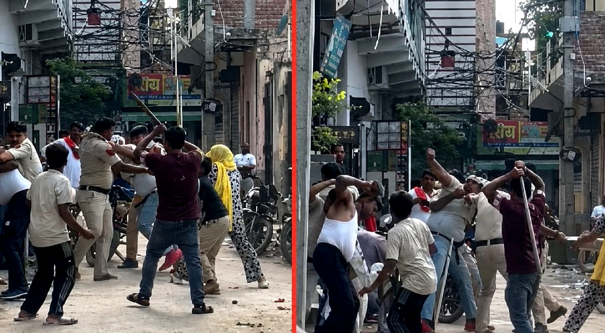आंखों में डाला मिर्च पाउडर, लाठी-डंडों से की पिटाई... दिल्ली में पुलिसकर्मियों पर जानलेवा हमला, VIDEO