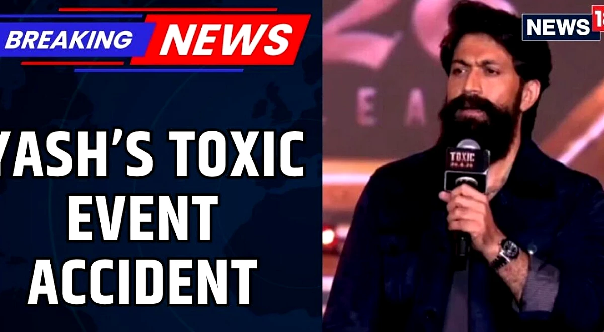 Toxic Pre-Release Event Turns Tragic: Sound System Collapses at Hyderabad University