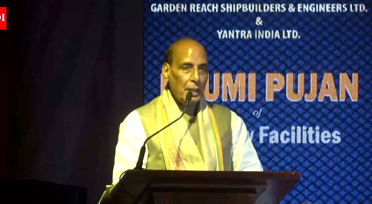 बंगाल को 3,500 करोड़ रुपये का रक्षा प्रोत्साहन मिला: राजनाथ ने 5 परियोजनाओं की नींव रखी