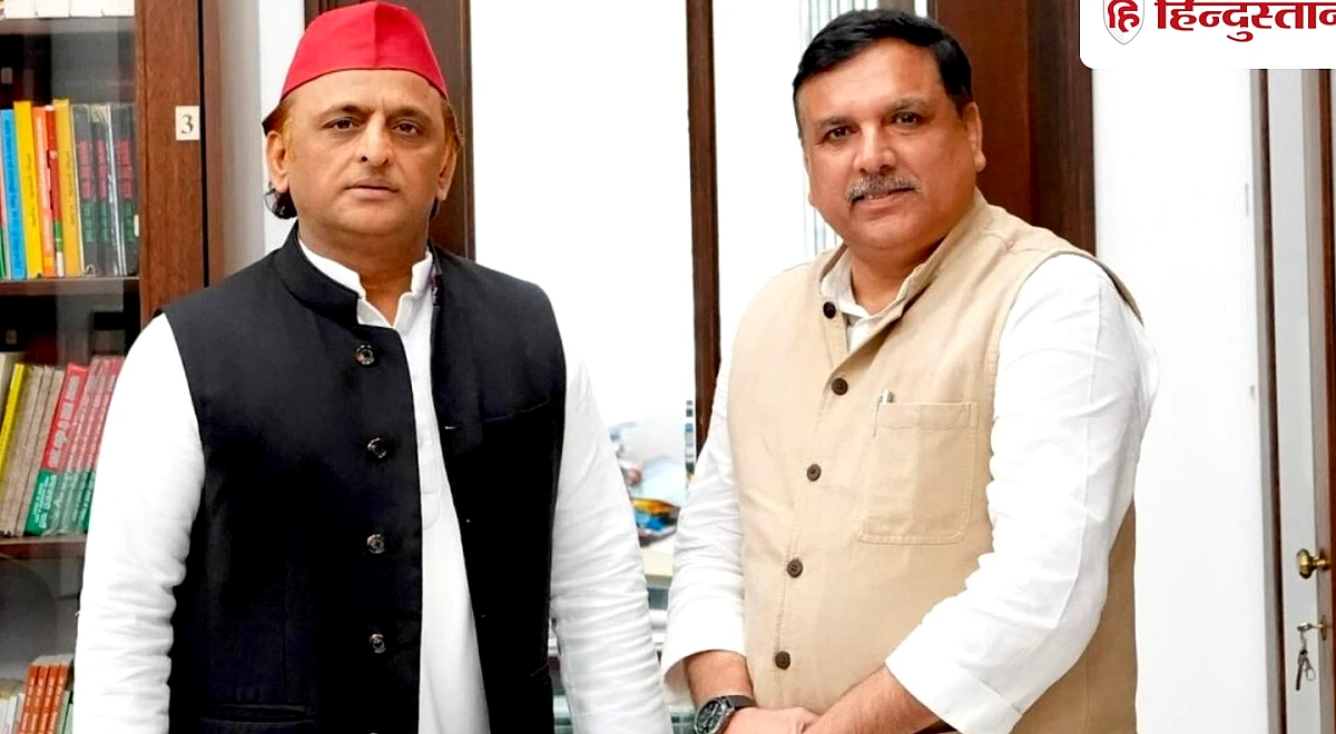 यूपी में साथ लड़ेंगे सपा-आप? अखिलेश से मिले संजय सिंह, सियासी अटकलें तेज