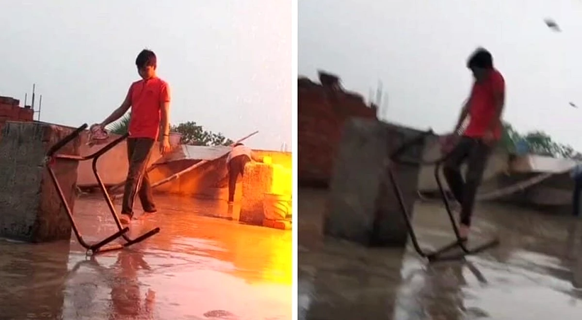 जदयू नेता के घर पर गिरी आकाशीय बिजली, रील बना रहे 3 बच्चे बाल-बाल बचे; खौफनाक VIDEO