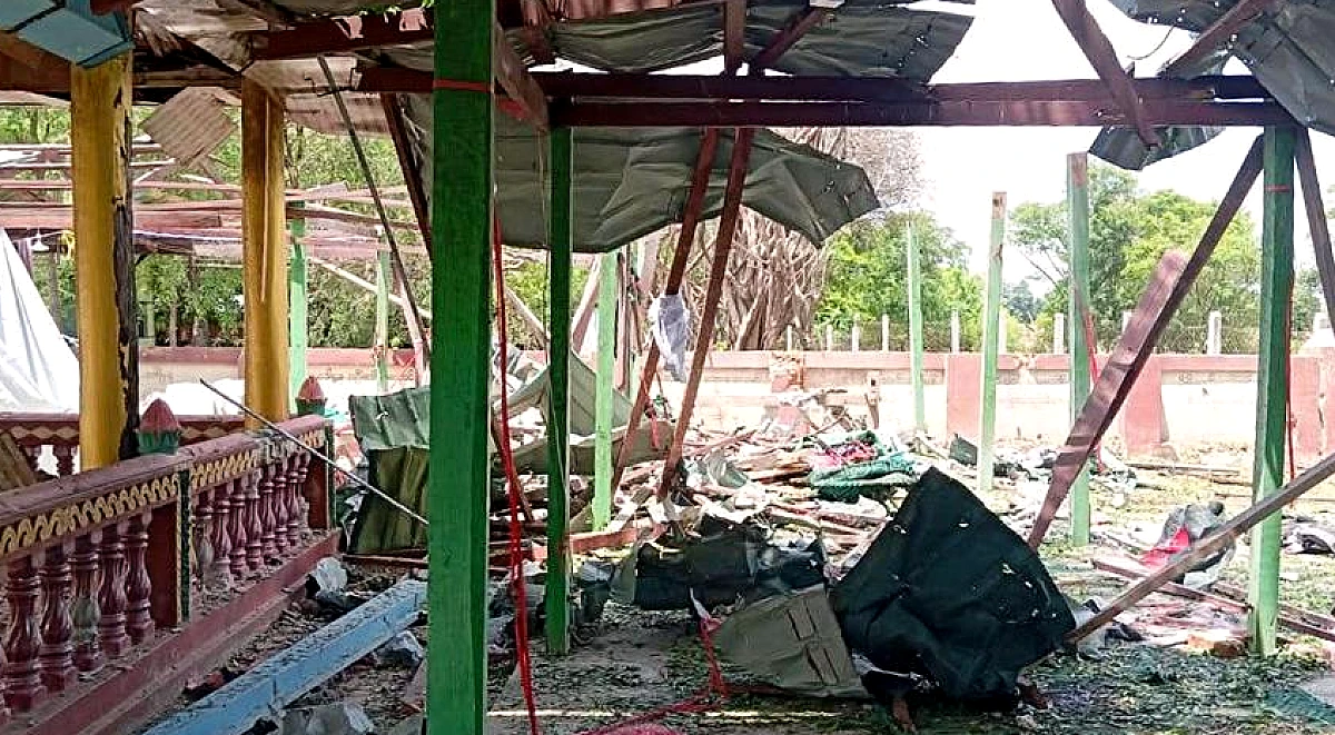 बौद्ध मठ पर म्यांमार सैन्य हवाई हमले में 14 की मौत: रिपोर्ट