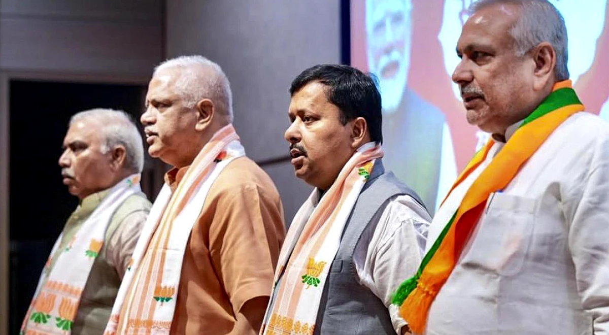 BJP chief holds strategy meet for next round of Assembly polls