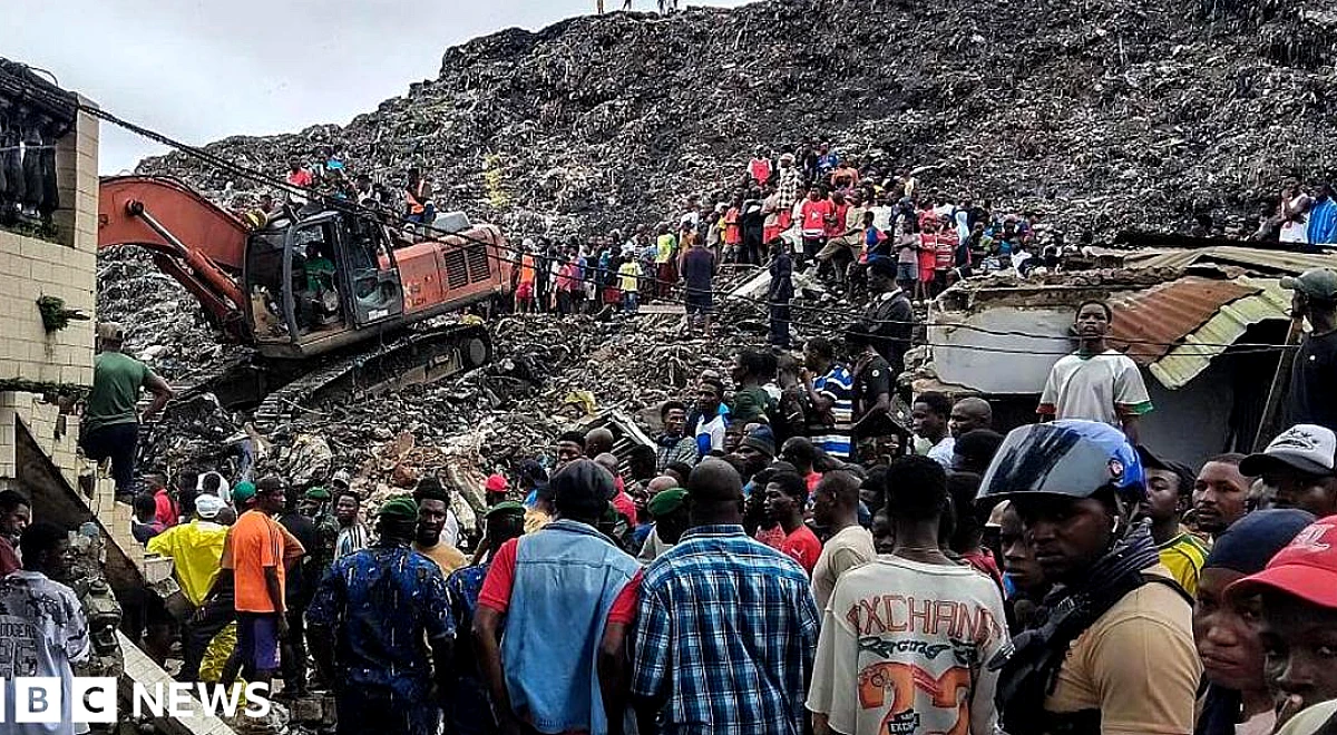 Guinea rubbish landfill collapse kills 30