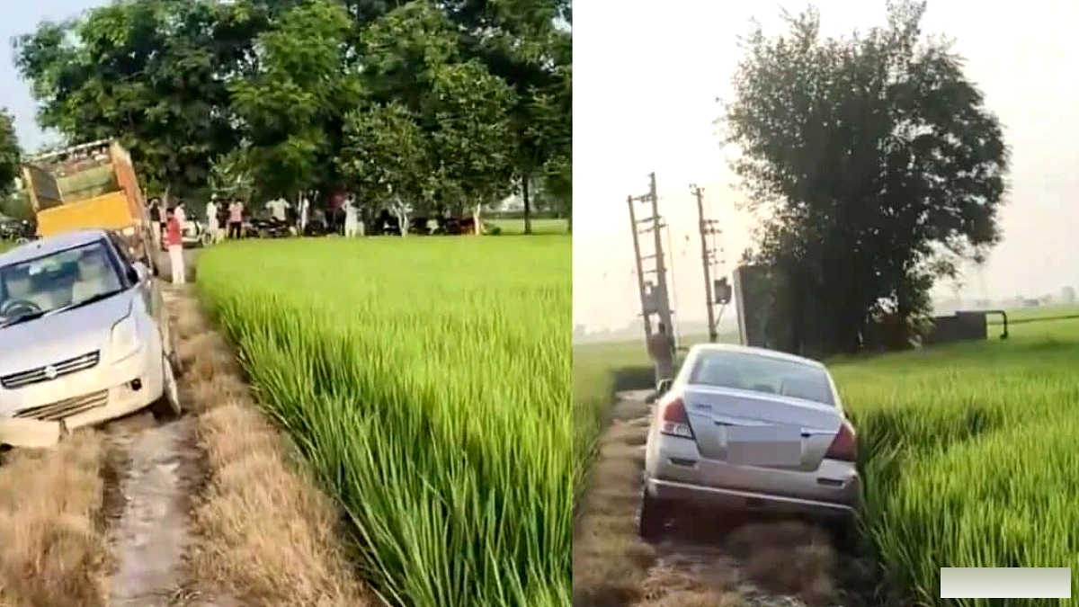 पंजाब में ट्रांसफार्मर चोरी का उल्टा असर, चोरों की कार और रिकवरी ट्रक कीचड़ में फंस गए