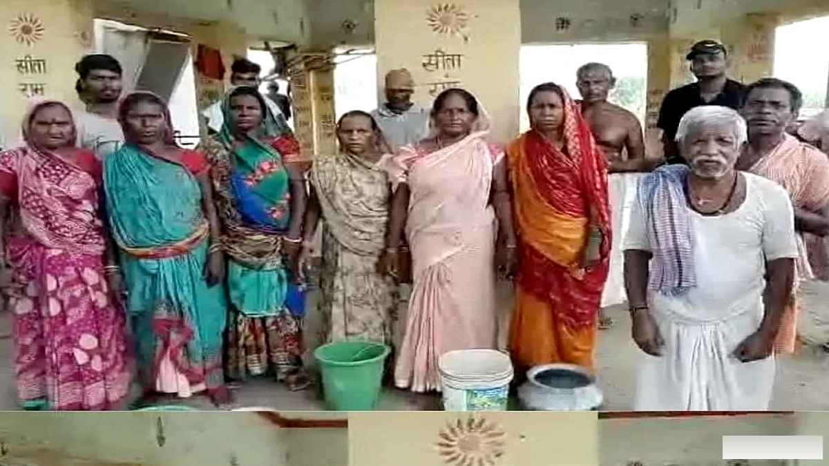 बांका के बसुहारा गांव में पेयजल संकट, ग्रामीणों ने नई जल मीनार की मांग में धरना दिया