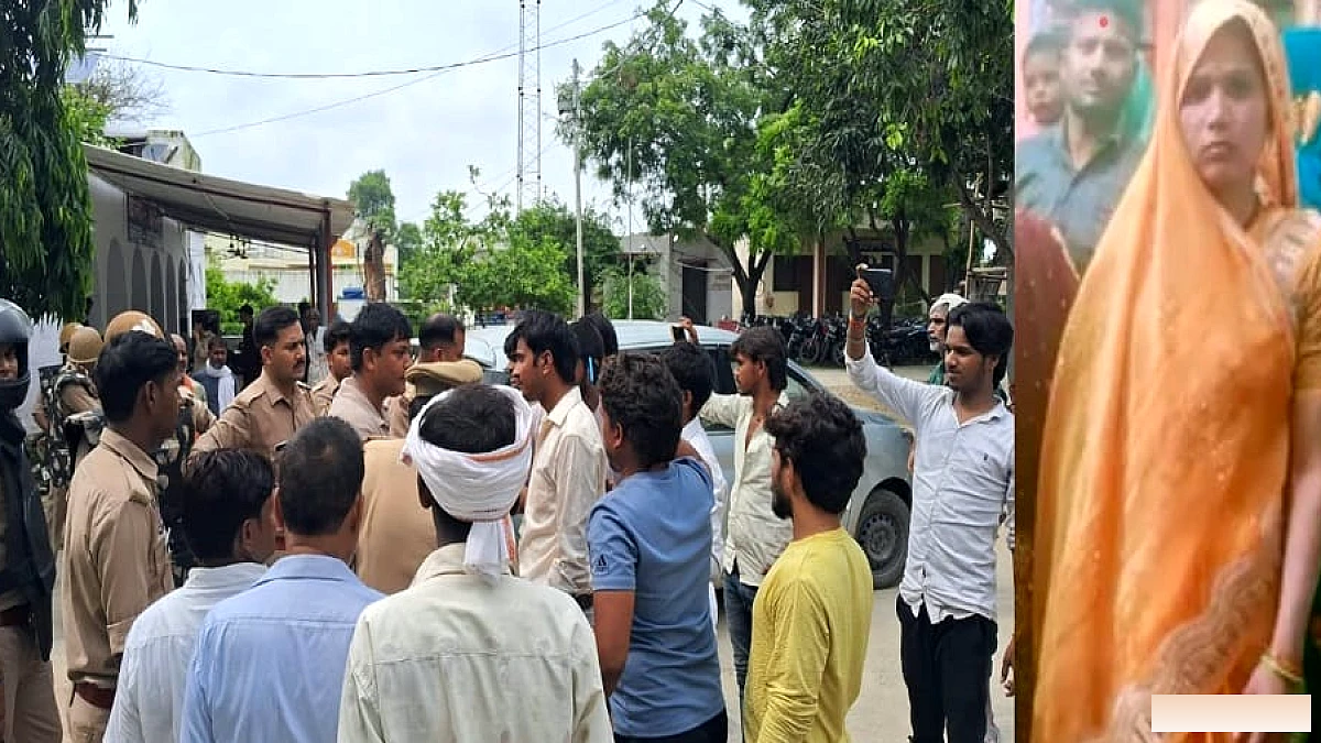 महिला ने फंदा लगाकर आत्महत्या की, परिजनों ने थाने पर हंगामा किया