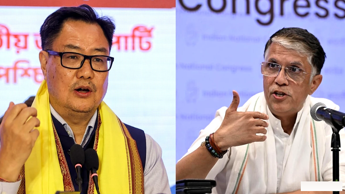 क्या आप पूरे सूट, कोट के साथ तैरते हैं'? किरेन रिजिजू ने पवन खेड़ा के 'अर्ध-नग्न' तंज पर पलटवार किया