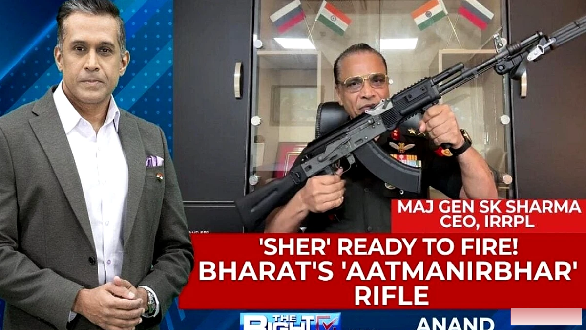 भारत ने पहली 100% स्वदेशी AK-203 असॉल्ट राइफल 'शेर' का अमेठी में परीक्षण किया | 'आत्मनिर्भर' | न्यूज18