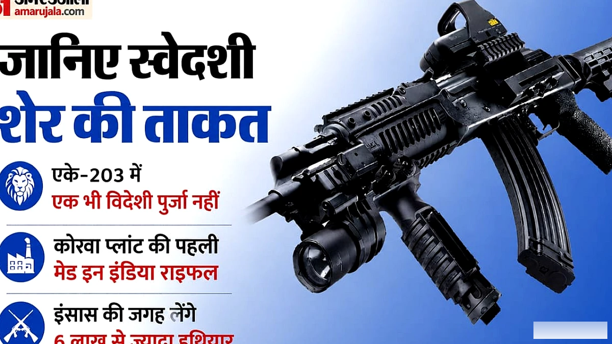 इस जिले में बनी देश की पहली 'शेर' राइफल, वजन कम, दोगुनी रेंज, ज्यादा घातक; 1 मिनट में करती इतनी फायरिंग