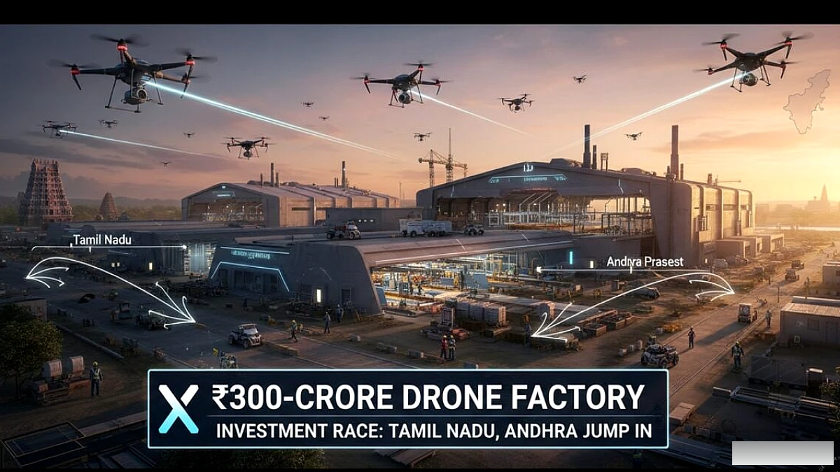 ₹300 करोड़ की ड्रोन फैक्ट्री पर एक्स पोस्ट ने निवेश की दौड़ को बढ़ावा दिया; तमिलनाडु, आंध्र कूदें
