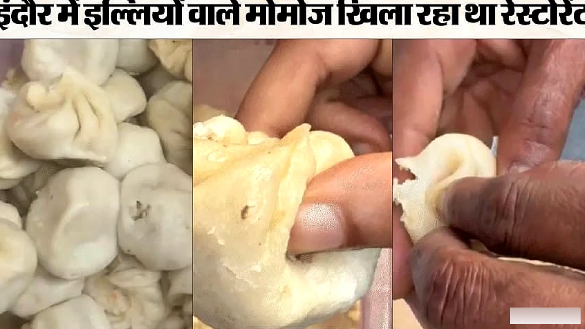 इंदौर में मोमोज में रेंगती इल्लियां: ग्राहक की शिकायत पर रेस्टोरेंट मालिकों ने बदतमीजी