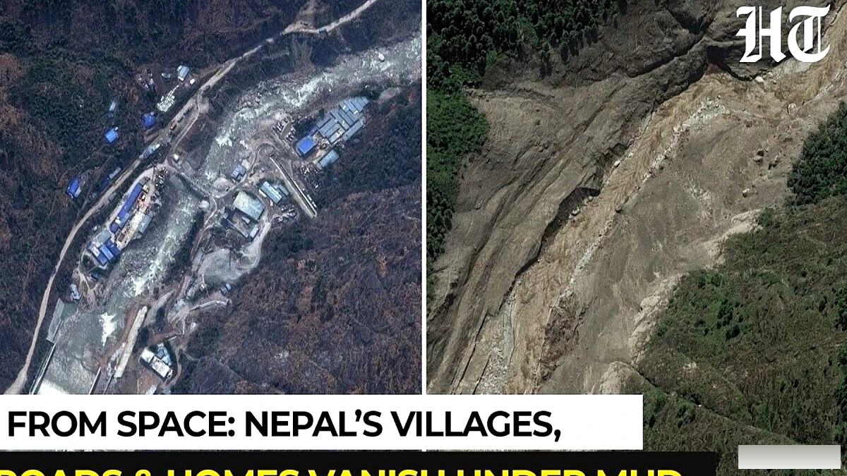 पर्यटक ने गलती से नेपाल के ग्लेशियर ढहने की फिल्म ग्यारोंग पोर्ट भूस्खलन से जोड़ दी; चीन विशेषज्ञ ने स्थान की पुष्टि की: वीडियो