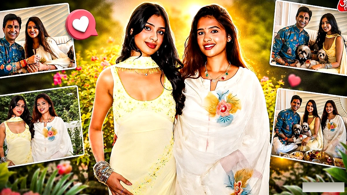 कुमार विश्वास की बेटियों का जलवा, राखी पर ग्लैमरस लुक में दिखीं कुहू