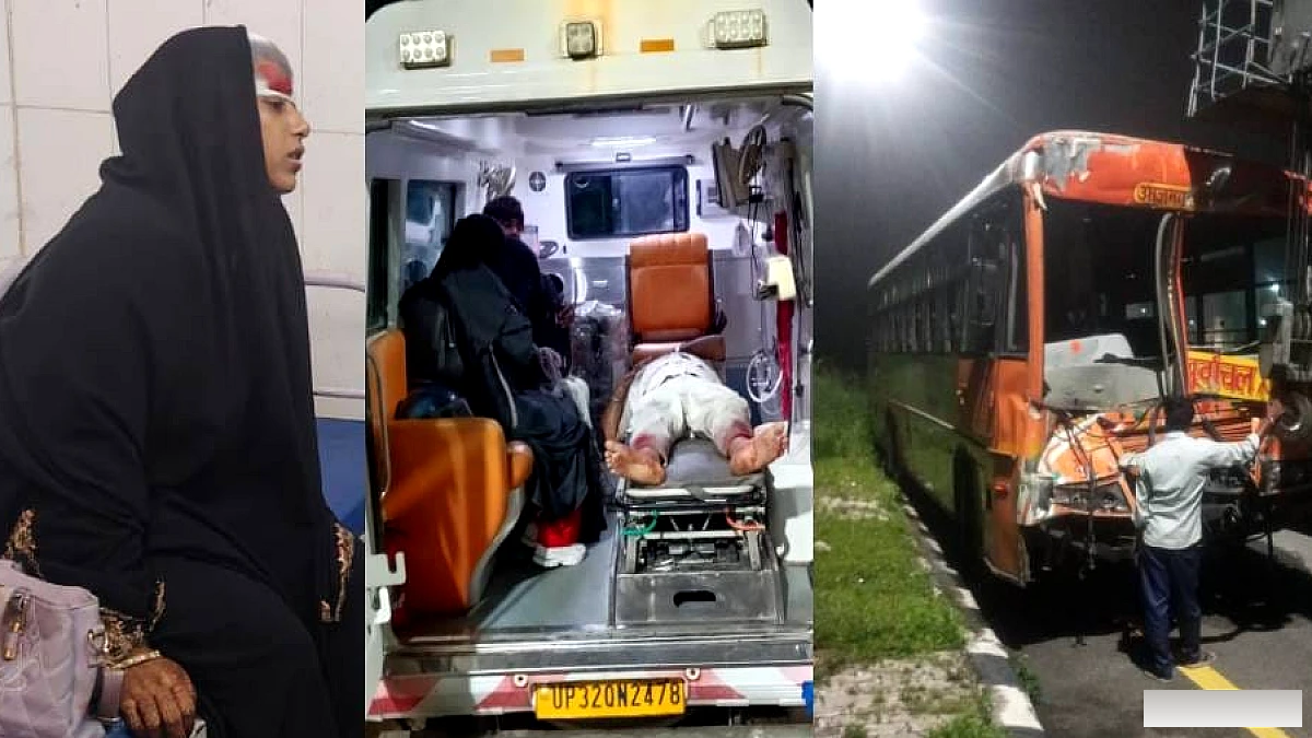 पूर्वांचल एक्सप्रेसवे पर हादसा: आगे चल रहे ट्रक में घुसी रोडवेज बस, 27 यात्री घायल; छह मेडिकल कॉलेज रेफर