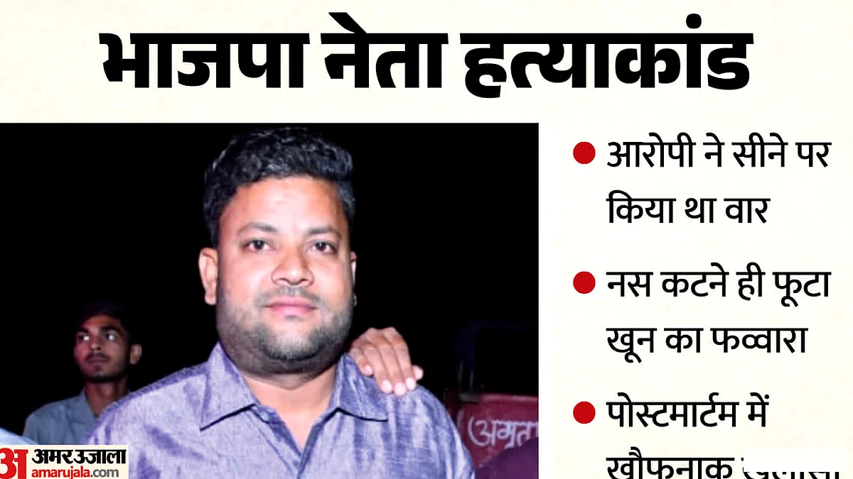 आरोपी ने भाजपा नेता सचिन के सीने में धारदार हथियार से किया था वार, फटा फेफड़ा, चली गई जान
