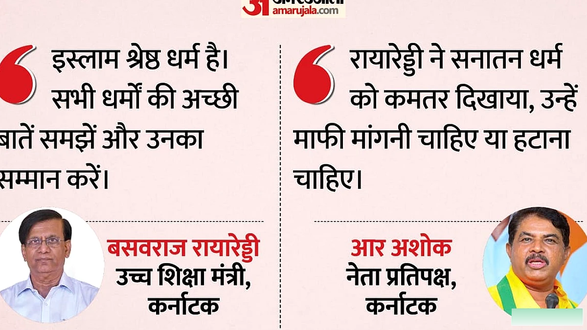 इस्लाम दूसरे धर्मों से श्रेष्ठ': कर्नाटक मंत्री बसवराज का विवादित बयान, भाजपा ने उठाया सवाल
