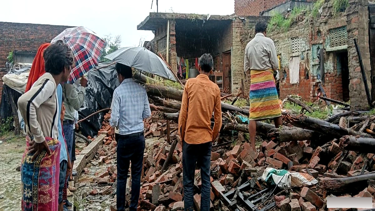 कानपुर देहात में बारिश के दौरान मकान की दीवार ढही, सात माह की बच्ची की मौत; चार घायल