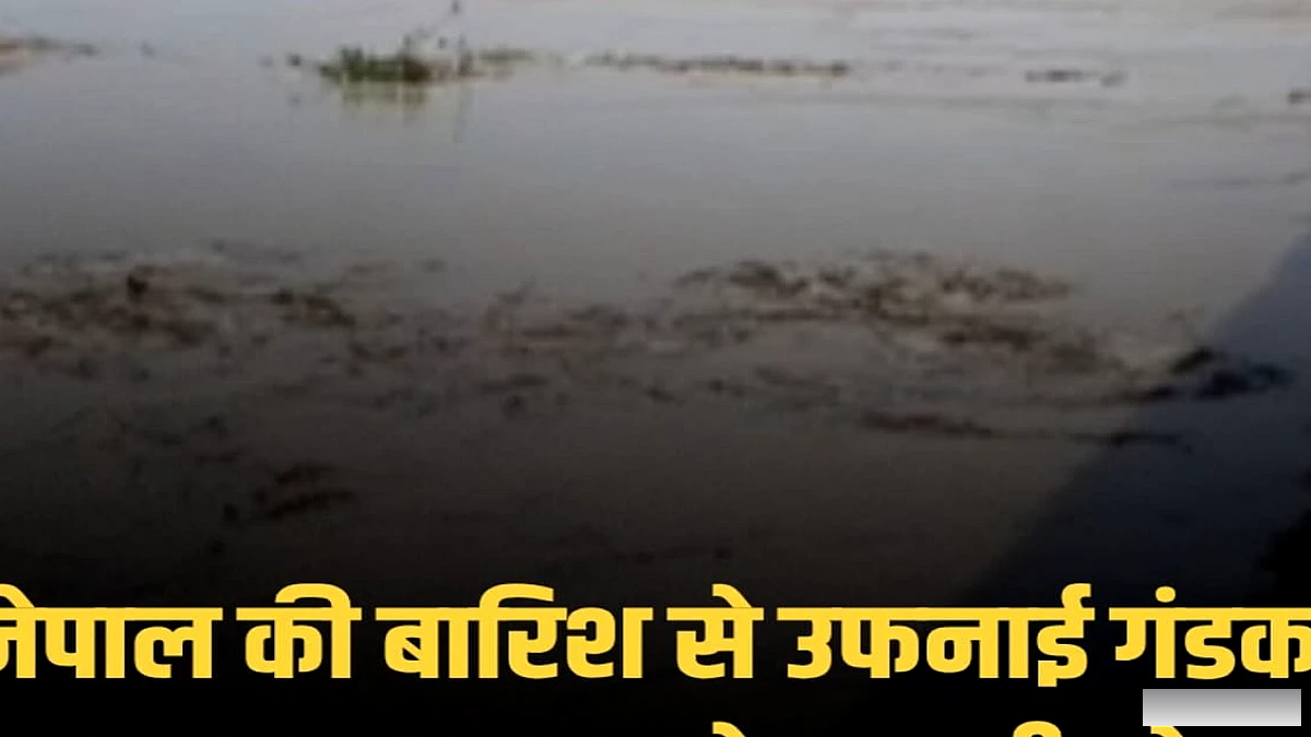 नेपाल में तेज बारिश से गंडक नदी में आया उछाल, बराज से 1.63 लाख क्यूसेक पानी छोड़ा गया; तटबंधों पर सख्त नजर