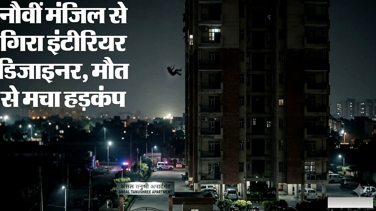 नौवीं मंजिल से कूदा इंटीरियर डिजाइनर: गाजियाबाद के तनुश्री अपार्टमेंट में हादसा, वारदात के पीछे आ रही ये वजह