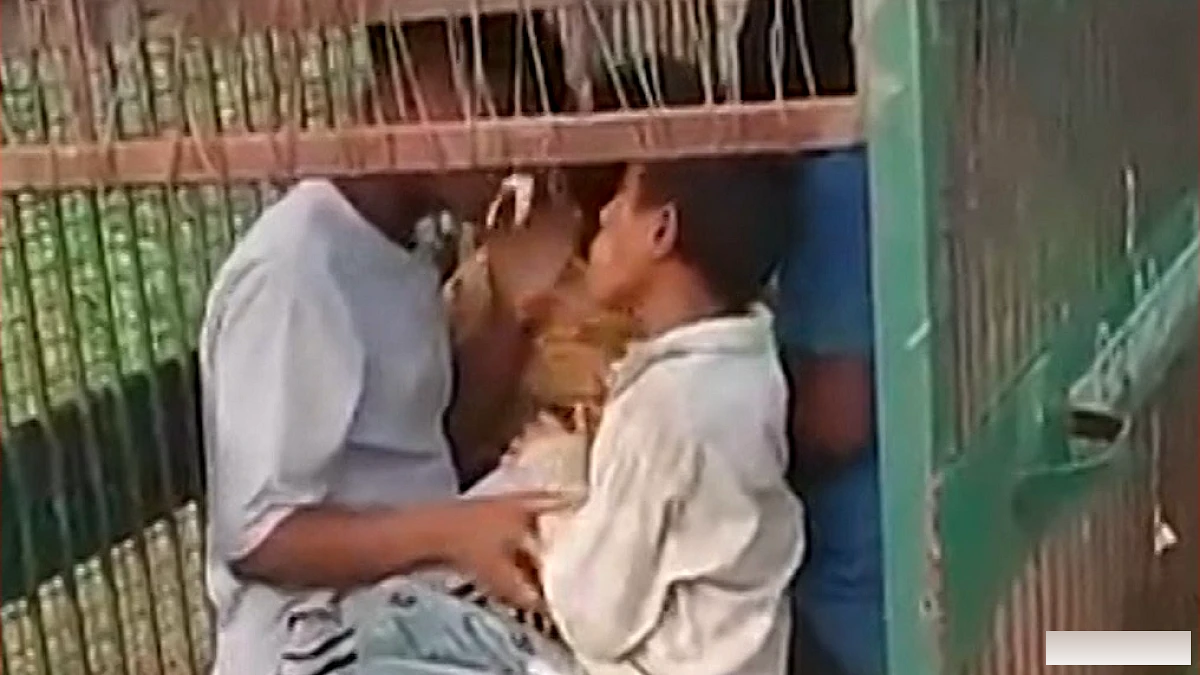 बिजनौर में गुलदार का पिंजरा बना मनोरंजन का हॉटस्पॉट