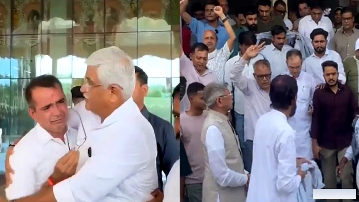 जोधपुर में टिकट न मिलने पर बीजेपी कार्यकर्ता ने केंद्रीय मंत्री को गले लगाया, बीकानेर में कांग्रेस कार्यकर्ता ने जिलाध्यक्ष पर हमला