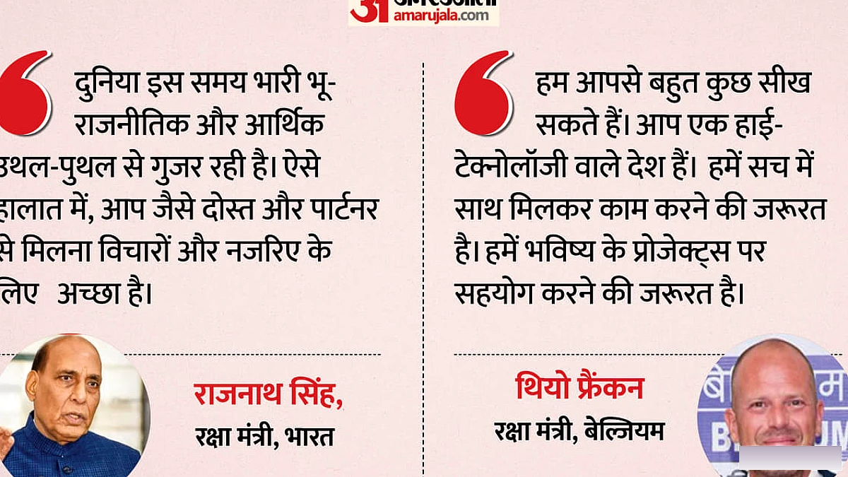 साथ काम करने की जरूरत; भारत पर क्या बोले बेल्जियम के रक्षा मंत्री?