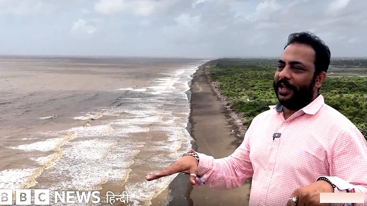 समंदर हमारे गांव को निगल जाएगा': वो जगह जहां खेत और कुएं समुद्र में समाते जा रहे हैं