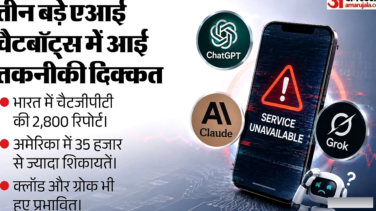 चैटजीपीटी, क्लॉड और ग्रोक की सेवाएं बाधित: दुनियाभर में यूजर्स परेशान; आखिर तीनों में एक साथ क्या हुआ?