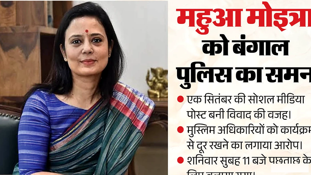 महुआ की अमित शाह कार्यक्रम पर पोस्ट पर बंगाल पुलिस ने भेजा समन: क्या लिखा था?