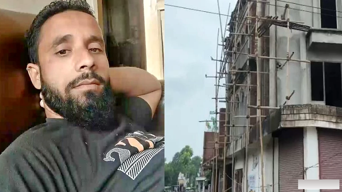 निर्माणाधीन मकान की तीसरी मंजिल से गिरकर राजमिस्त्री की मौत, विद्युत लाइन से बांस टकराने से लगा करंट