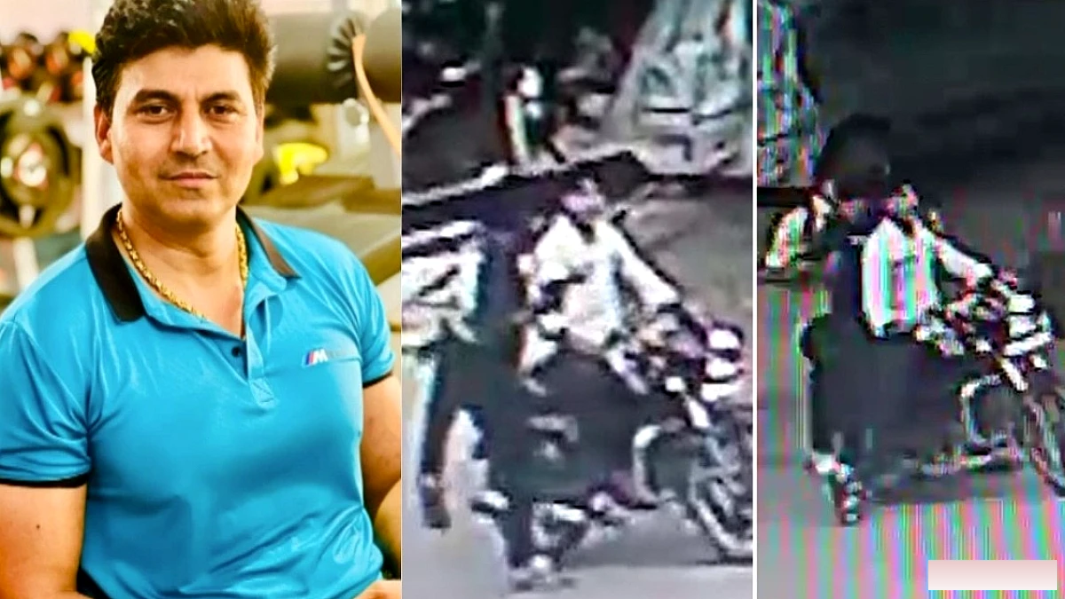 नरेला में प्रॉपर्टी डीलर की हत्या, सीसीटीवी में दिखा मोटरसाइकिल से फरार हत्यारा