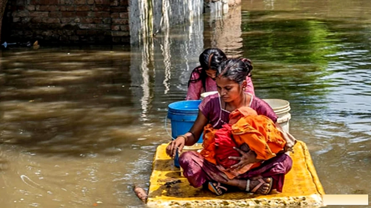 पिपौरी में बाढ़ का कहर: 300 घर खाली, एक लाख की आबादी प्रभावित, NDRF की रेस्क्यू टीम सक्रिय