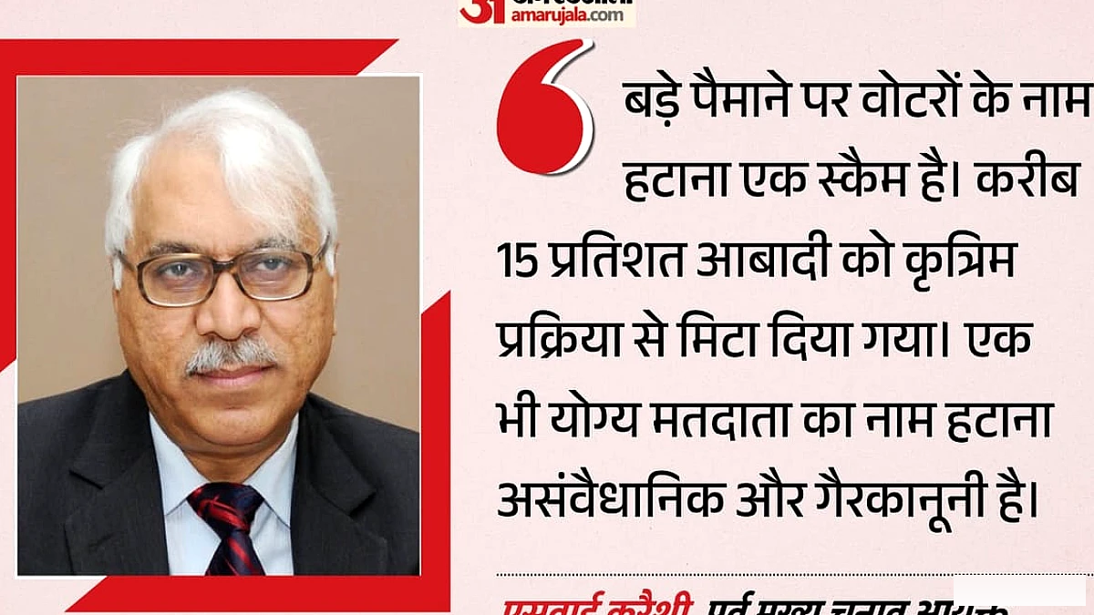 पूर्व CEC कुरैशी ने SIAR से 13‑14 करोड़ नाम हटाने को स्कैम बताया