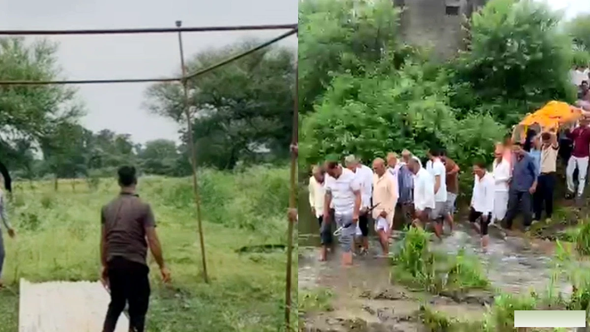 MP के मोल्याखेड़ी गांव में श्मशान घाट व पक्की सड़क की कमी से हुई अंतिम संस्कार की कठिनाइयाँ