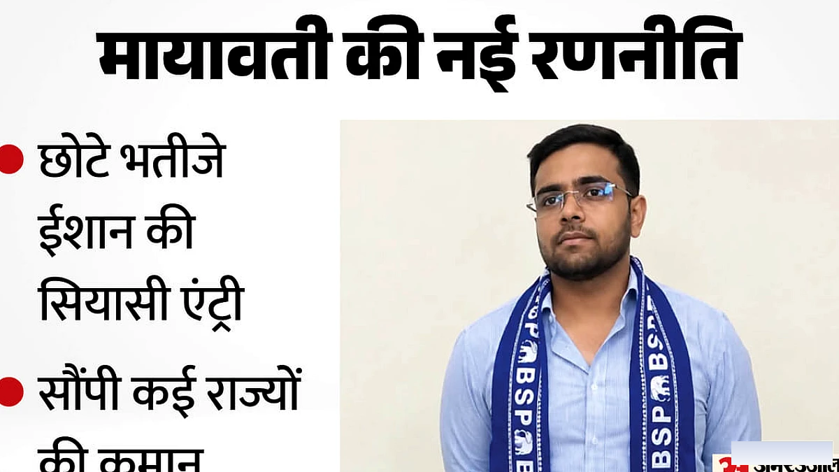 मायावती का बड़ा फैसला, छोटे भतीजे ईशान आनंद की राजनीति में एंट्री; मिली अहम जिम्मेदारी