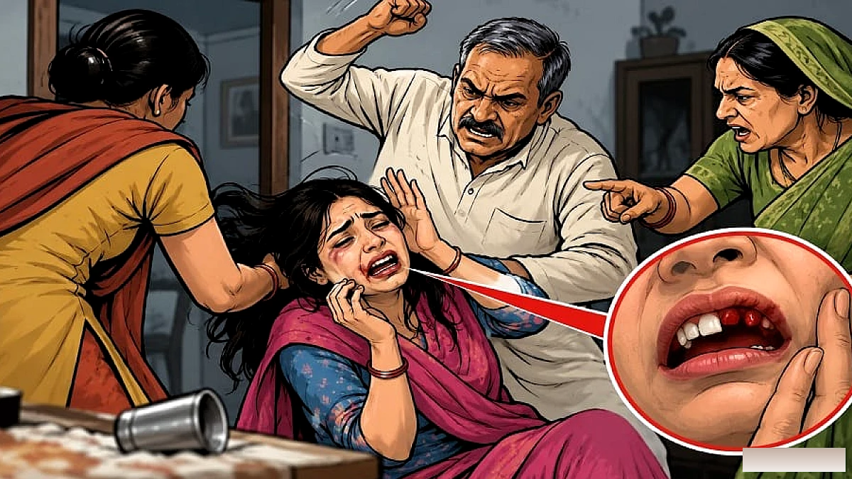 ससुरालियों ने विवाहिता पर बरपाया कहर, मारपीट में तोड़ा जबड़ा, आठ लोगों के खिलाफ केस दर्ज