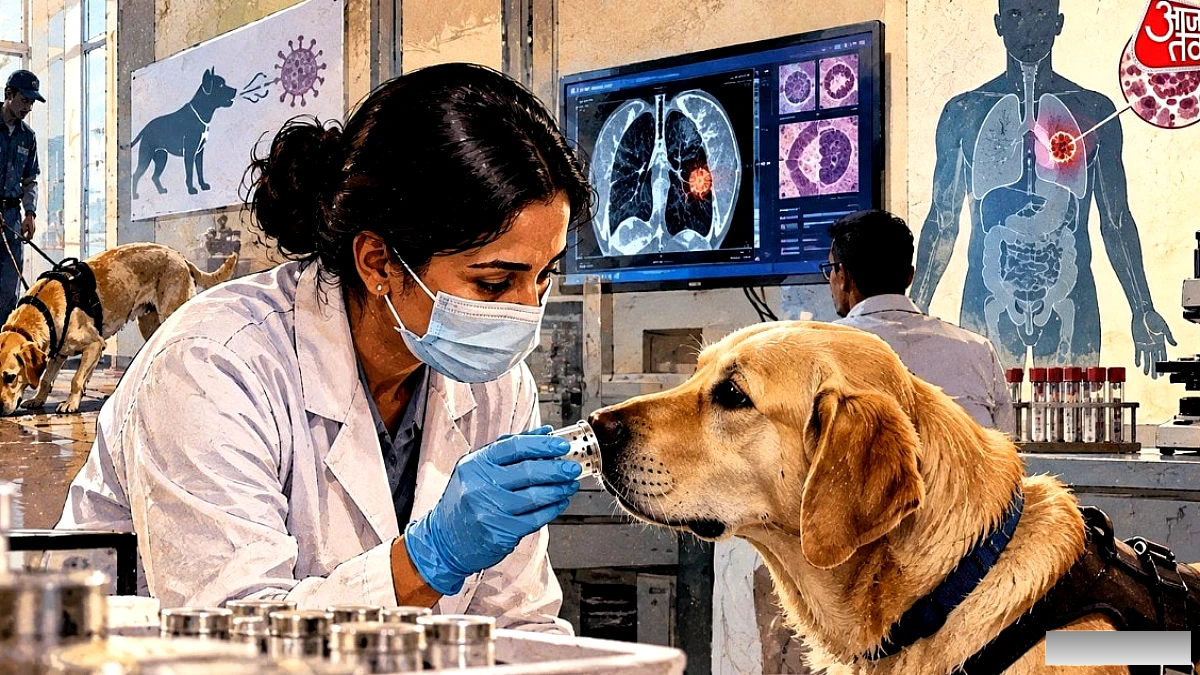 कुत्तों की सूंघने की क्षमता से कैंसर की शुरुआती पहचान: बेंगलुरु स्टार्टअप ने फेज‑2 ट्रायल में 90% सफलता पाई